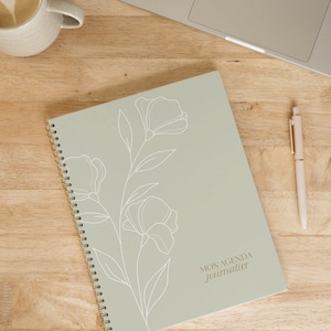 Agenda journalier sans date – Planificateur quotidien artisanal – Couvertures variées – Organisation & bien-être – Malie