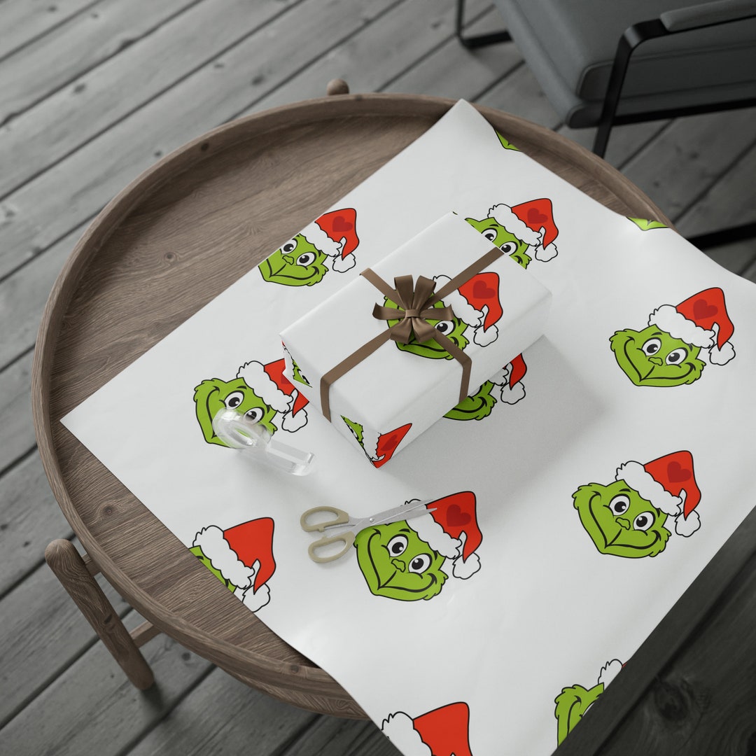 Grinch Themed Wrapping Papers Etsy