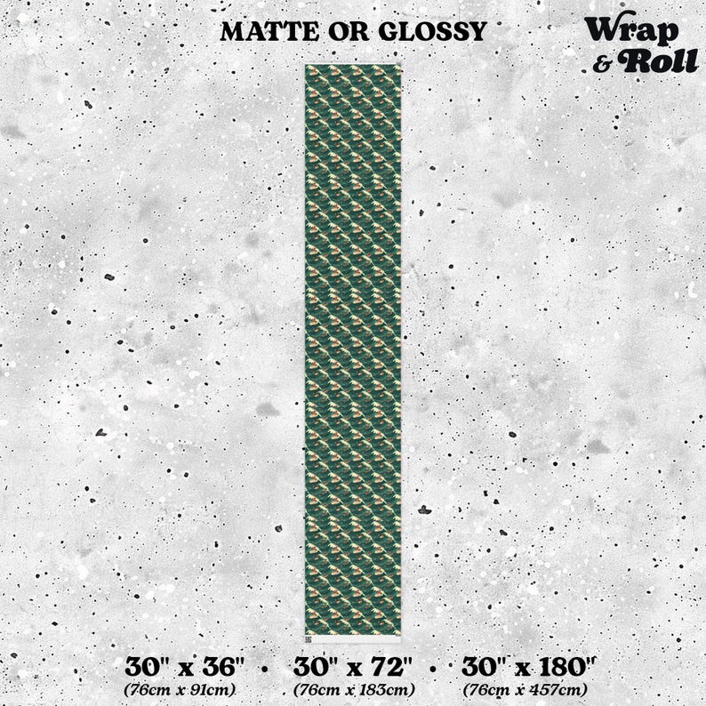 Surfing Santa Wrapping Paper | Funny Christmas Gift Wrap | Beach Xmas Paper | Vintage Xennial Gen Z Tropical Holiday Reindeer Surfer Gift image 9