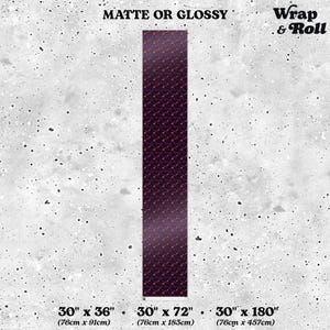 Gothic Halloween Wrapping paper | Orange and Purple Spooky Gift Wrap | Horror Birthday Paper | All Occasion Dark Decor image 11