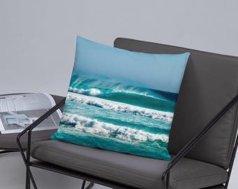 Turquoise Ocean Waves Pillow | Cape Arid, Western Australia