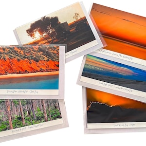 Greeting Cards - Custom-made Set of 6 Blank Notecards with Envelopes. Australian Landscape