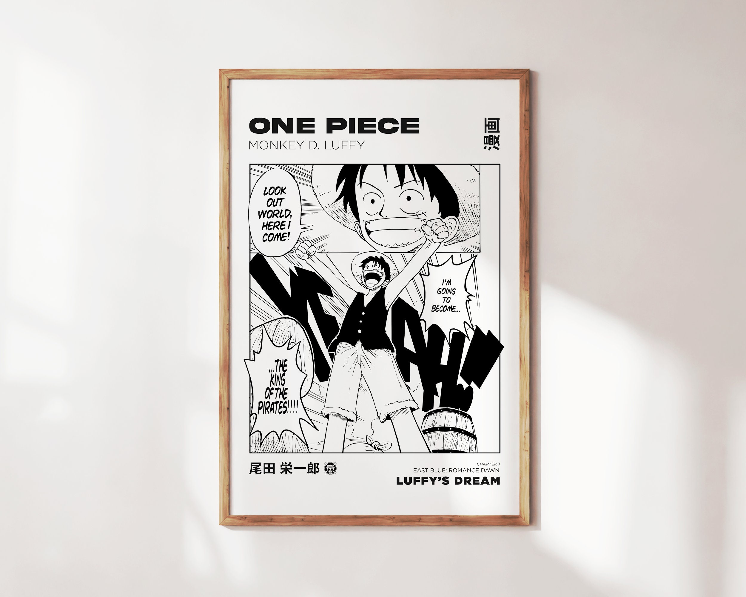 New One Piece Four Emperors Luffy 3 Billion Vintage Poster Kids