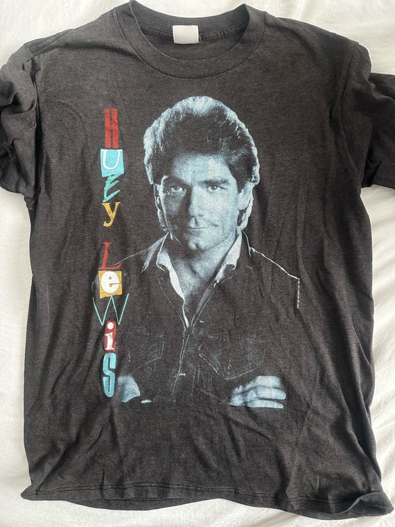 Vintage single-stitch Huey Lewis & The News Shirt - image 1