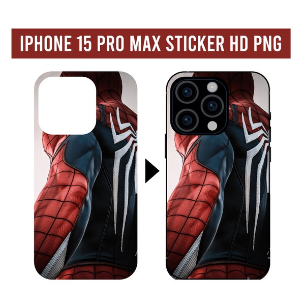 Spiderman Case Sticker Cool Marvel pattern Sticker HD PNG Iphone Cover art