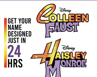 Hannah Montana Custom Name Design, Hannah Montana Png, Hannah Montana Logo Tshirt High quality PNG file instant download
