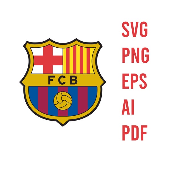 FC Barcelona Logo | Digital File | Download Only | SVG, PNG, Pdf, eps, ai