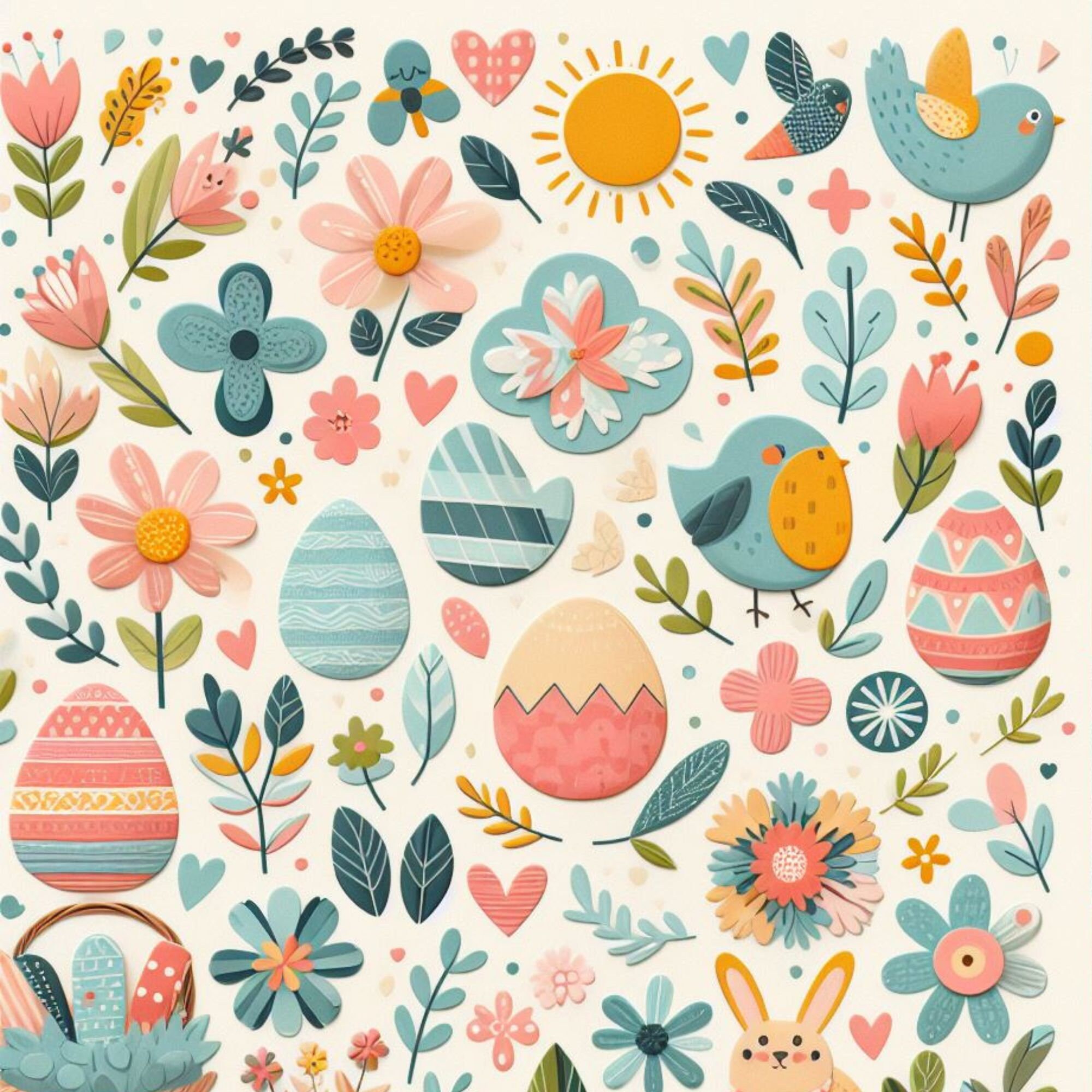 Printable Spring Paper for Wall Art or Scrapbooking - Etsy
