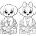 Printable Puppy Coloring Pages - Etsy