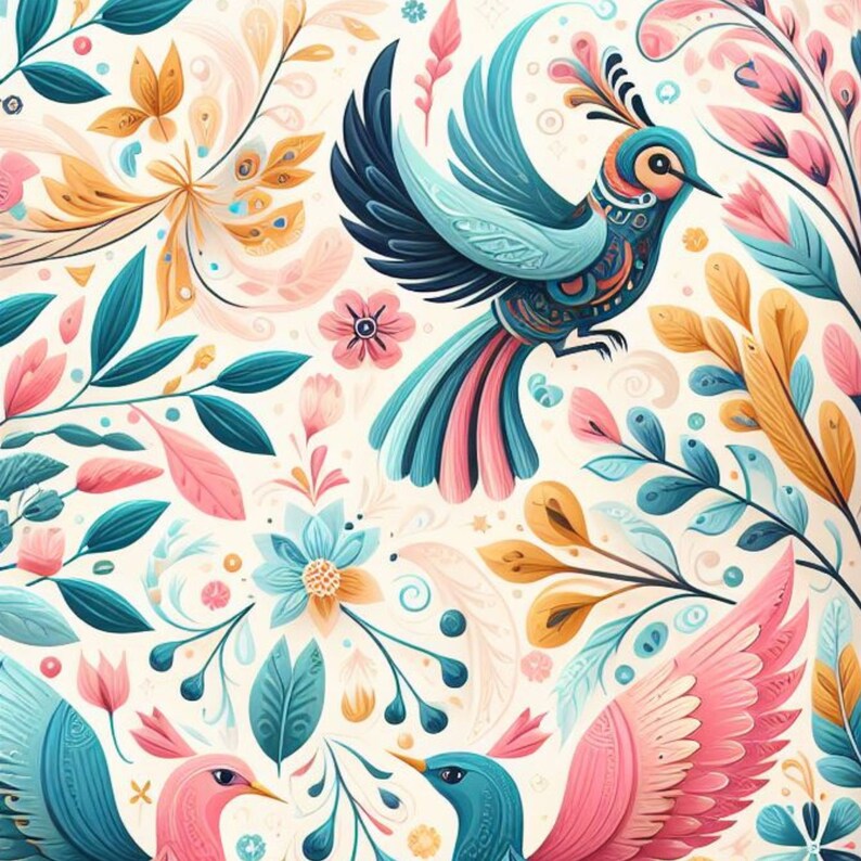 Spring Printable Paper for Scrapbooking or Printable Wall Art Pdfs - Etsy