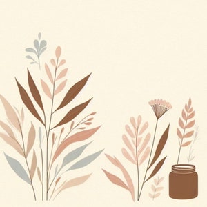 Minimalistische pastel aardetinten blanco vierkante kaart pdf