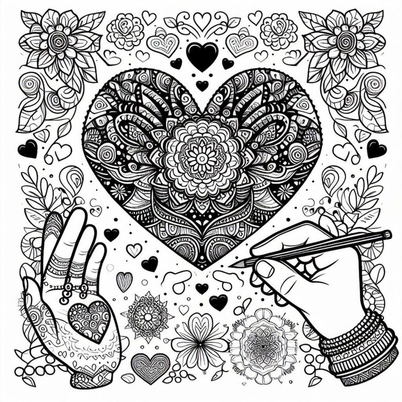 Mindfulness Coloring Pages: Relaxing Designs for Stress Relief - Etsy