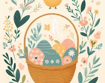 Tarjeta de Pascua imprimible en PDF