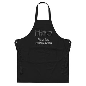 Personalized Organic Cotton Apron, Sourdough Starter, Custom Mother's Day Gift, Kitchen Apron for Mother, Mother Daughter Gift, Baking Gifts, Baking Lover Gift, Custom Gift for Mom, Personalized Mom Gift, In My Sourdough Era, Sourdough Lover