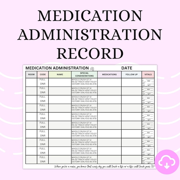 Medication Administration Record