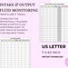 Fluid Intake and Output Monitoring Sheet - Etsy