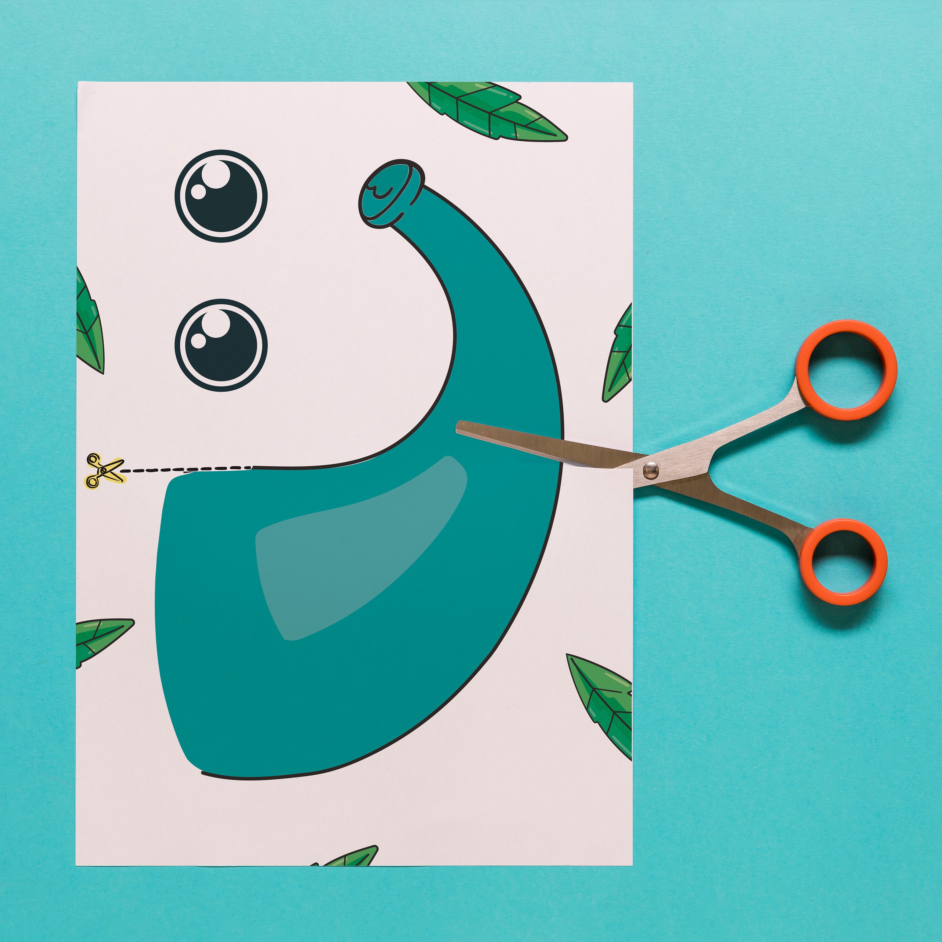 Elephant Mask, Printable Activity Book, Cut and Paste Worksheets With ...