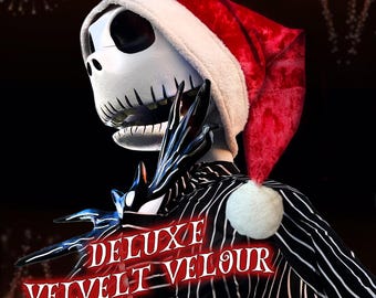 13ft Jack Skellington Ready to Ship Deluxe Red Velvet “santa