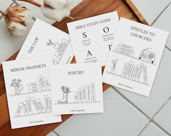 Cartões de Rastreamento de Leitura dos Livros da Bíblia: Guia de Estudo da Bíblia (Download Digital)