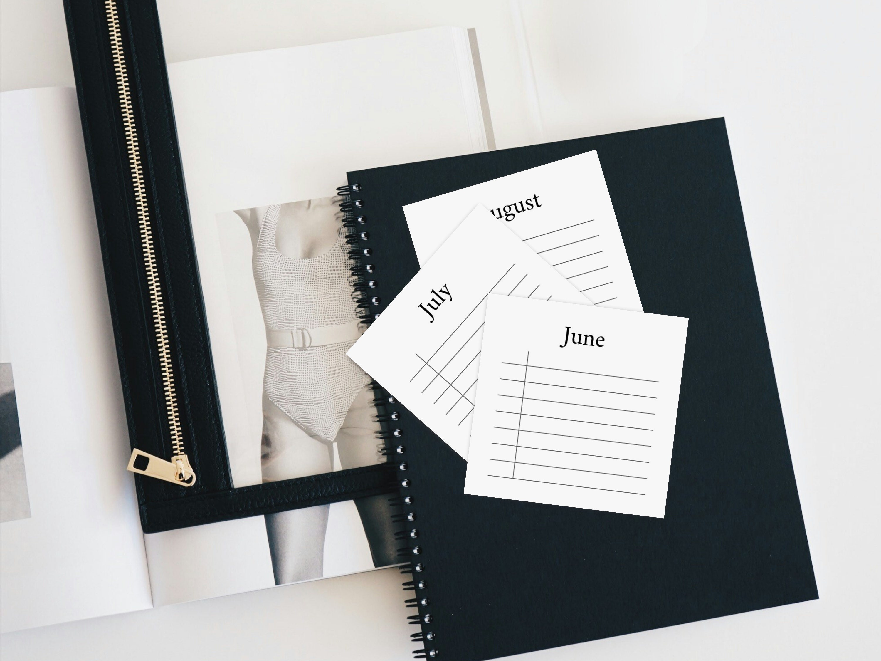 Tracker Cards.pdf Monthly Date Tracker Cards: Printable Planner Journal (PDF) - Etsy