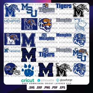 Team 12 - Memphis University SVG, Tigers SVG, College, Athletics, Football, Basketball, MSU, Mom, Dad, Game Day, Easy Download