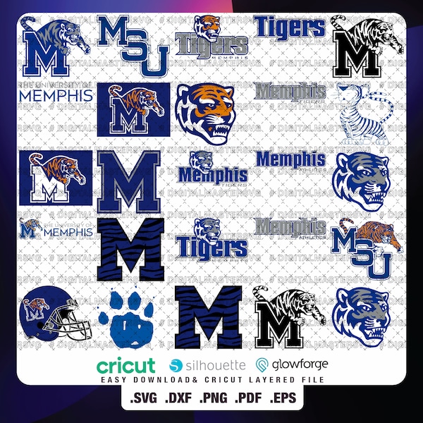 Team 12 - Memphis University SVG, Tigers SVG, College, Athletics, Football, Basketball, MSU, Mom, Dad, Game Day, Easy Download