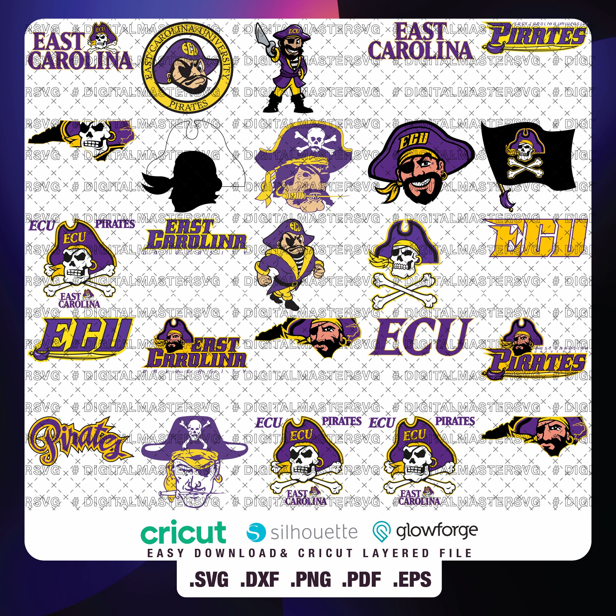 Team 07 East Carolina University SVG, Pirates SVG, College, Athletics