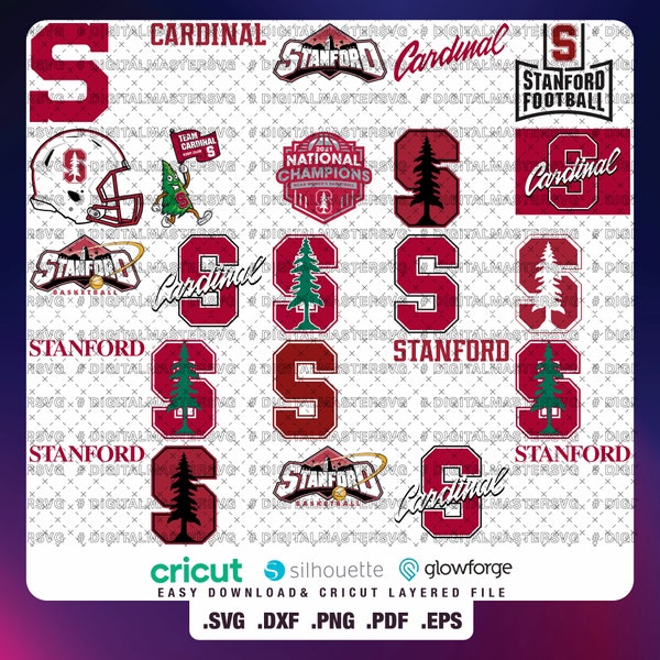 Team 27 - Stanford University SVG, Cardinal SVG, College, Athletics, Football, Basketball, Mom, Dad, Game Day, Easy Download