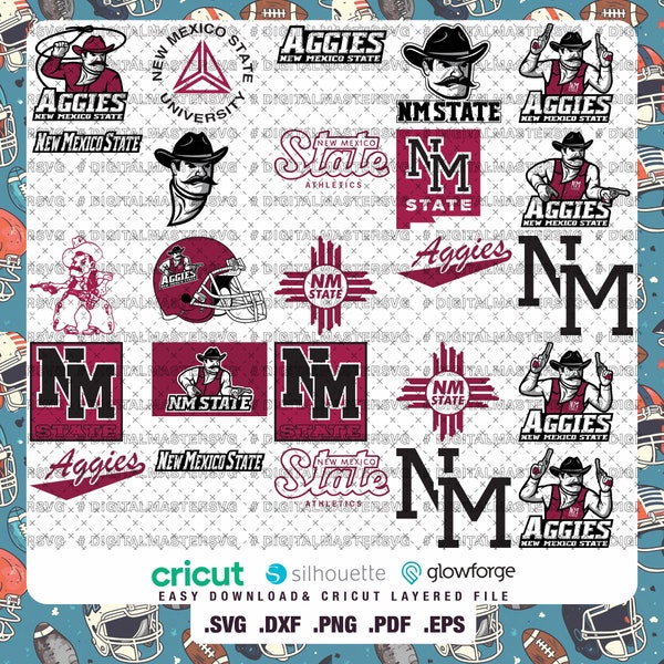 Team 16 - New Mexico State SVG, Aggies SVG, College, Athletics, Football, Basketball, University, NM, Mom, Dad, Game Day