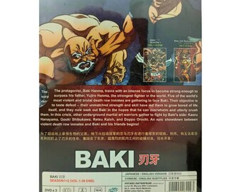 DVD Anime BAKI バキ Complete Series Set Season Eng Dubbed