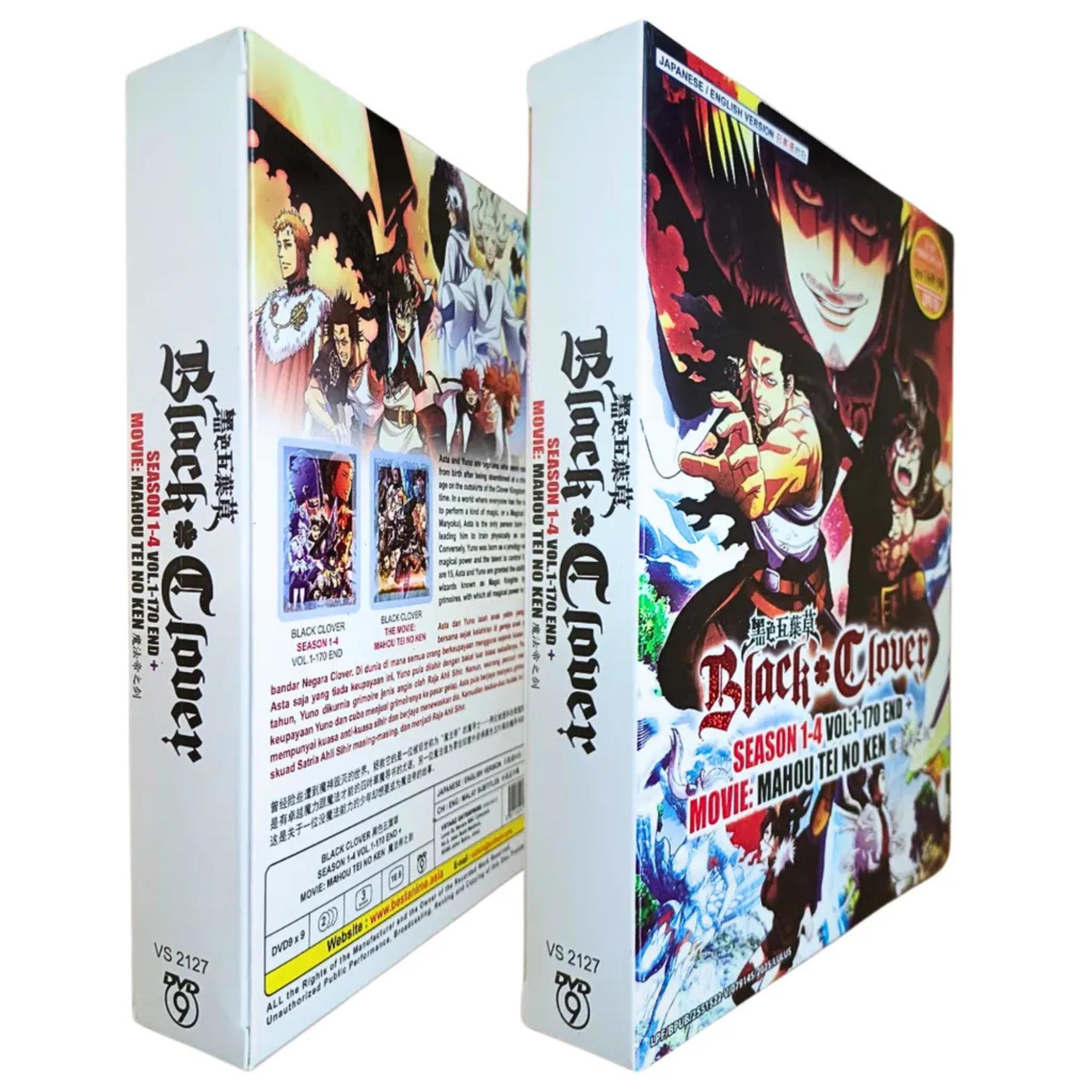 DVD Black Clover S1-4 End+movie: Mahou Tei No Ken