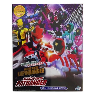 Kaitou Sentai Lupinranger Vs Keisatsu Sentai Patranger Complete Tv Series + 2 Movie