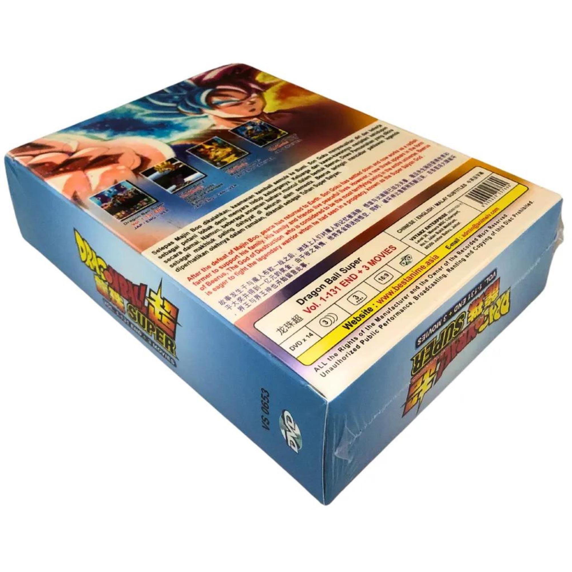 ドラゴンボール超 龍珠 SUPER Vol. 1-131 END DVD DVD Dragon Ball Super COMPLETE (vol. 1-131 End) + 3 Movies
