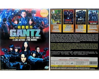 DVD Gantz Complete Boxset (vol. 1-26 End + 2 Live Action + the