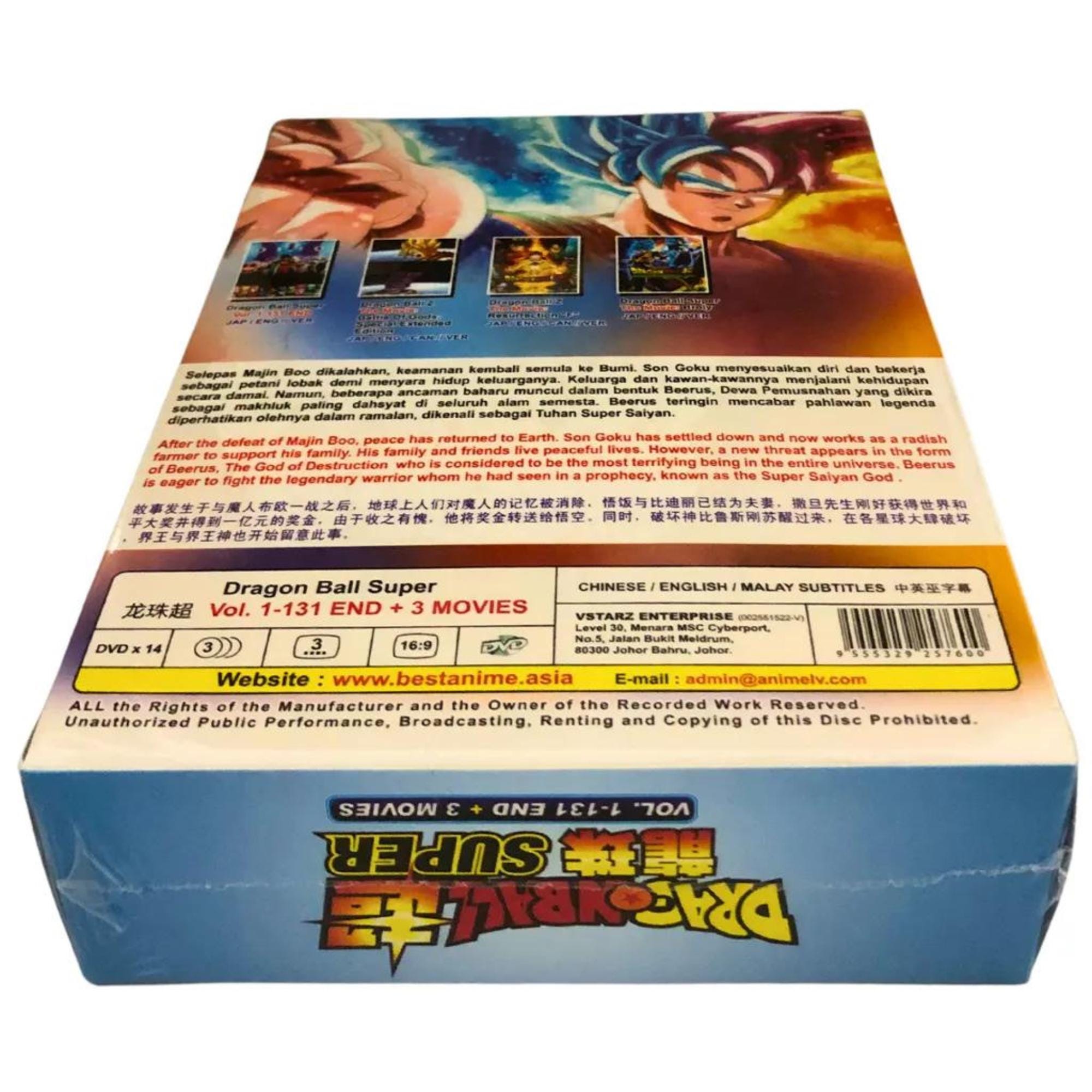 ドラゴンボール超 龍珠 SUPER Vol. 1-131 END DVD Dragon Ball Super (VOL.1 - 131 End) ~ All Region ~ Brand New