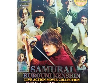 DVD Japanese Movie Rurouni Kenshin-live Action Movie 1-5 Complete