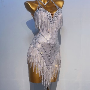 costumes with silver dress Silver Mirrorball 70's Disco Dress Adult Costume Small