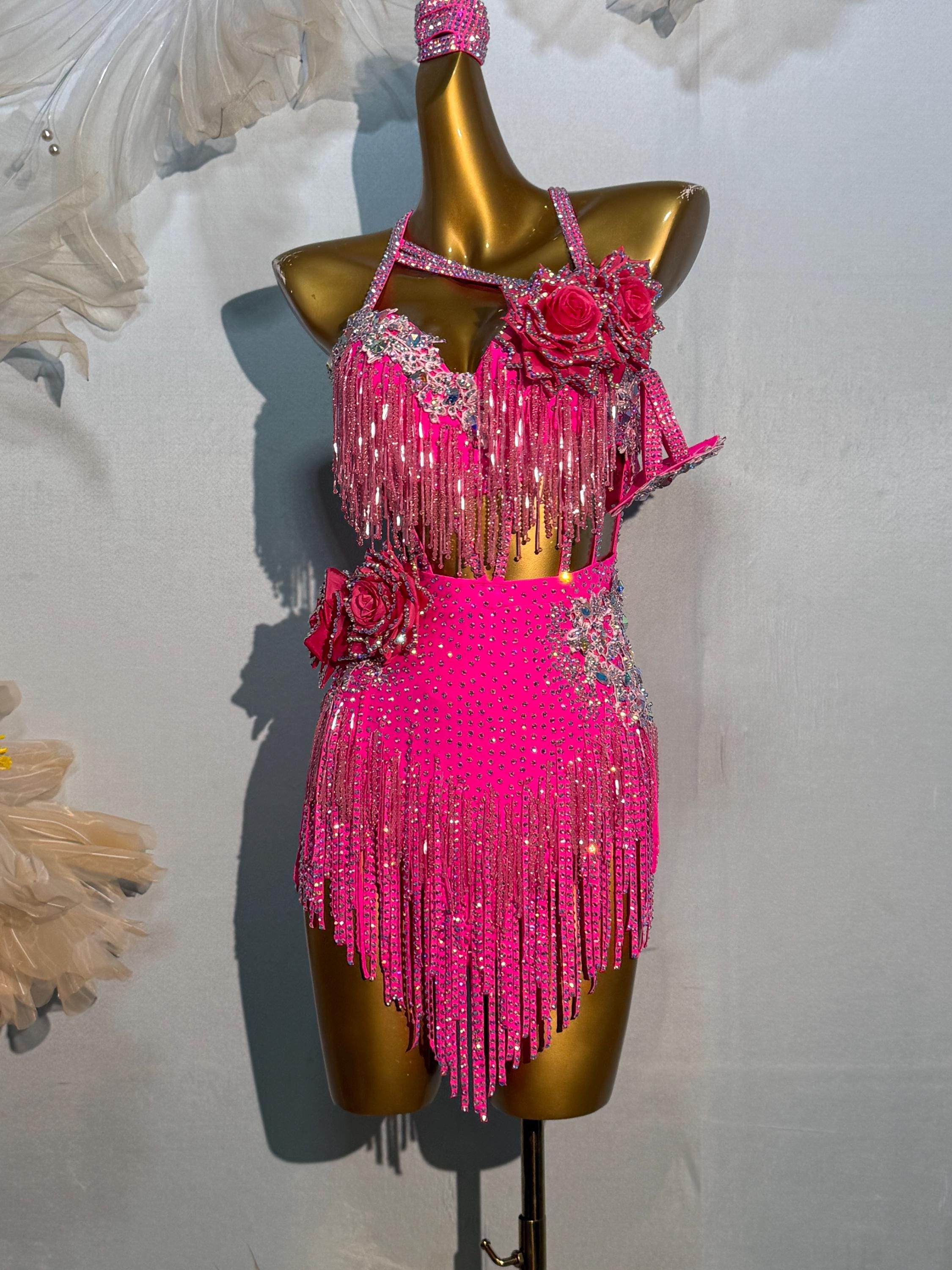 Hot Pink Latin Dresses - Etsy Hot Pink Latin Dresses - Etsy