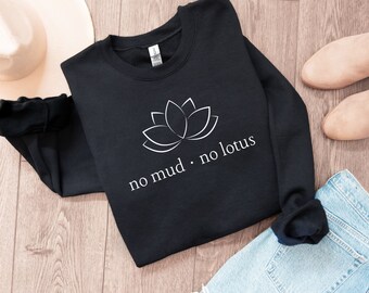 Lotus Sweatshirt, Yoga Pullover, Meditation Sweater, Sweatshirt Women, Spiritual Sweater, Buddhist, Hinduism, Mindfulness Shirt, Gift