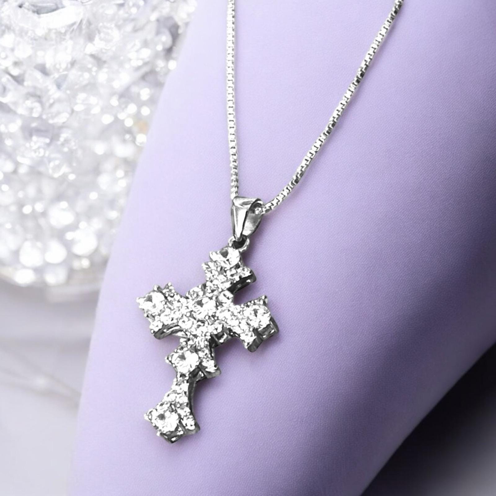 [ReinSein]ACC★Round Cross Cubic Chain Necklace Round cross cubic chain necklace - P:ReinSein | 60% - Asian