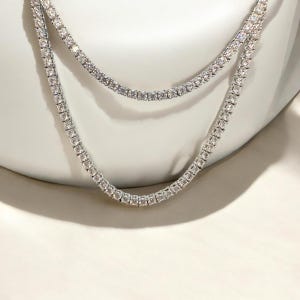 Collana Infinito Per Damigella: Regalo Di Nozze Unico In Argento Con Cristalli, Catenina Regolabile