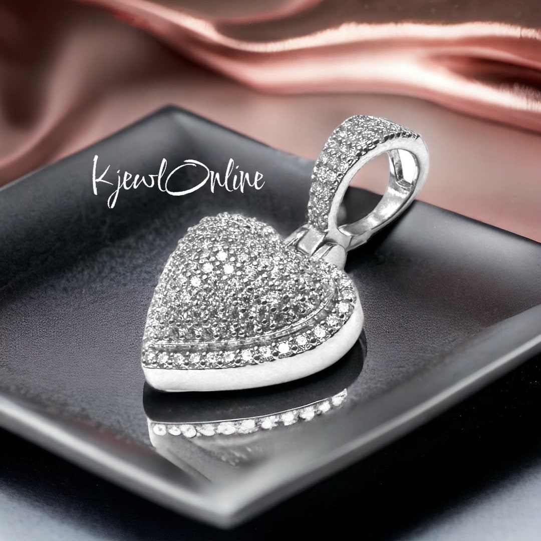 1 Carat Moissanite Heart-Shaped Pendant Necklace main image 1