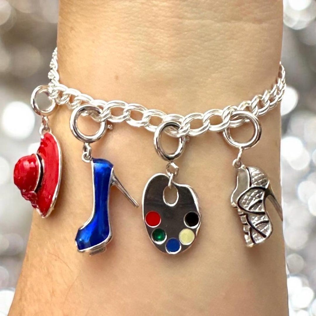 Silver Charms for Bracelets | 925 Sterling Silver Enamel Charms | Fun ...
