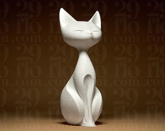 Serenity Now! Serene Cat Sculpture