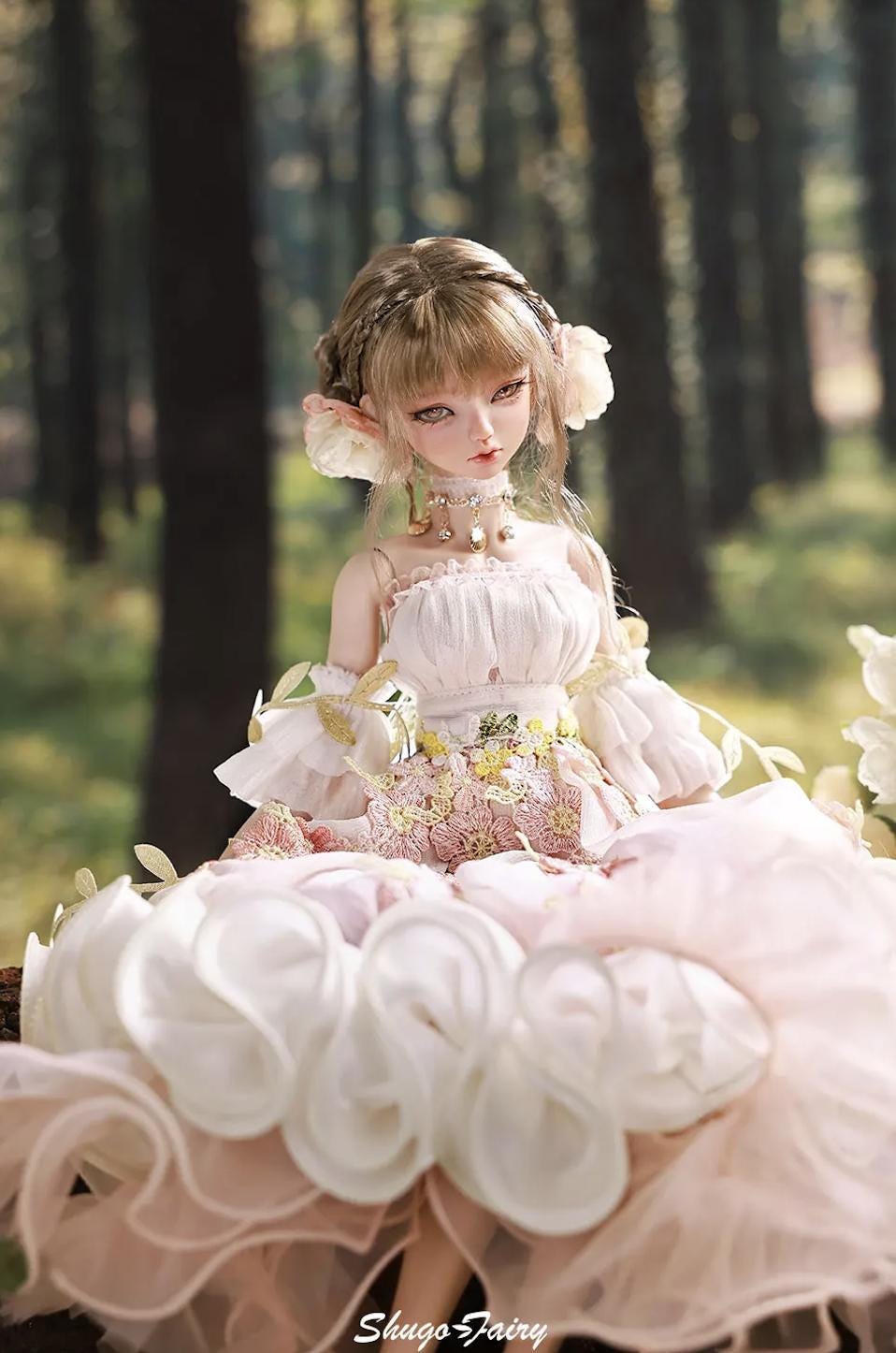 Sakina BJD Doll: 1/4 Scale Resin Ball Jointed Doll - Flower