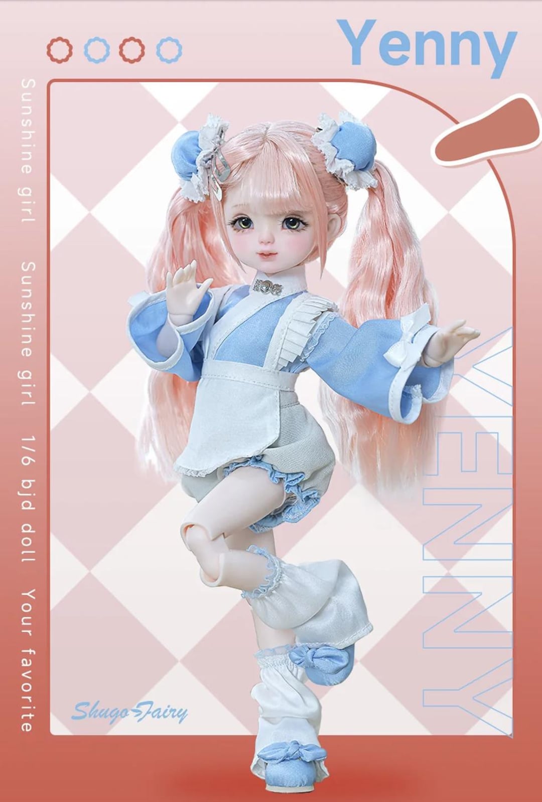 人形 bjd 1/6 BJD Doll: Yenny Neo Chinese Maid Style Ball Jointed Doll - Etsy