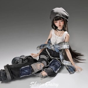 Bjd Doll 1/4 Bariy Body Lazy Pure Modern Street Daily Outfit Toys