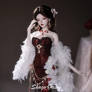 1/4 BJD Doll Original Countess European Retro Style Exquisite Collectible Bariy Body Full Set