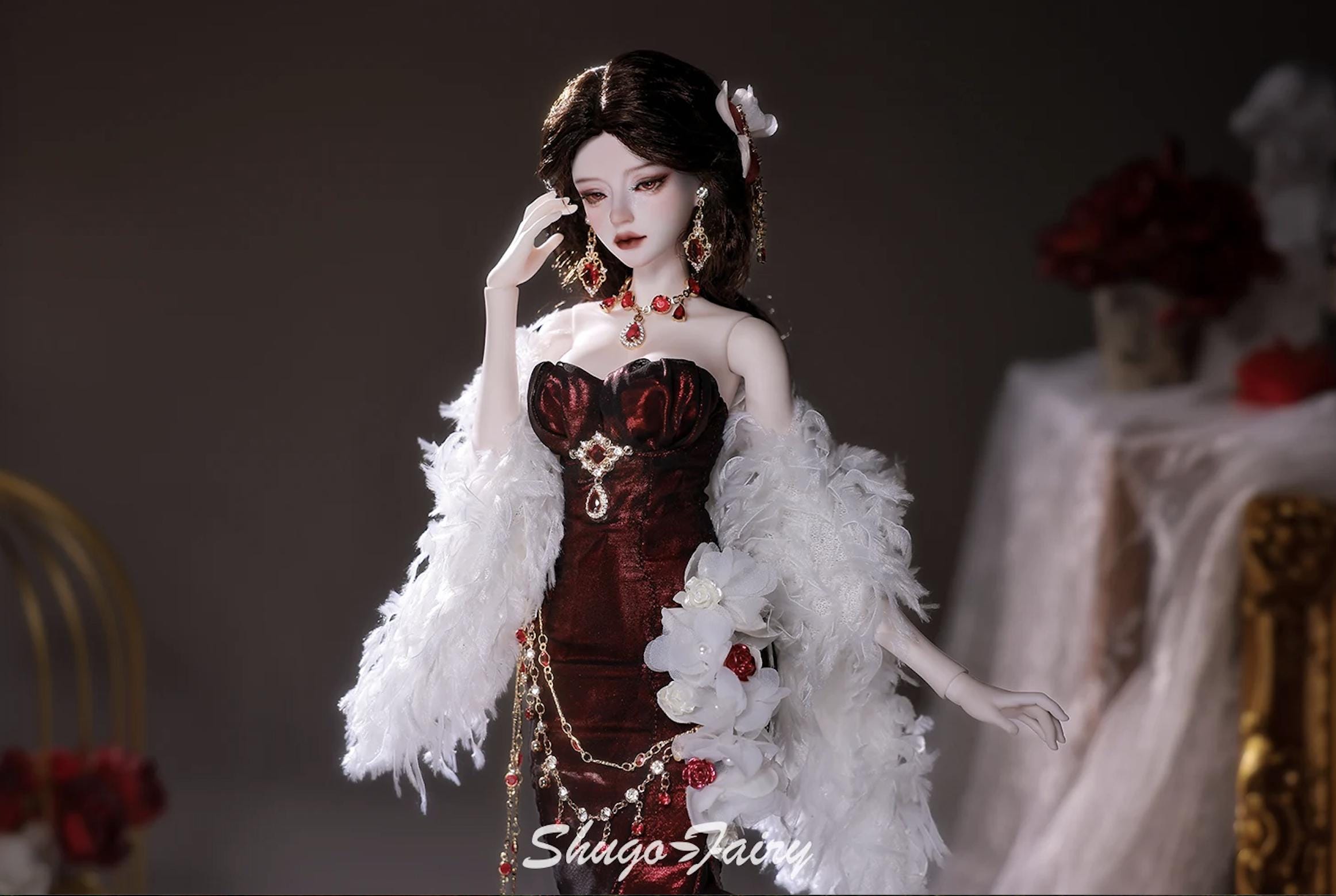 Poupée Melle Mimi 24 Cm – Porcelaine Et Corps Papier Mâché, Création Française