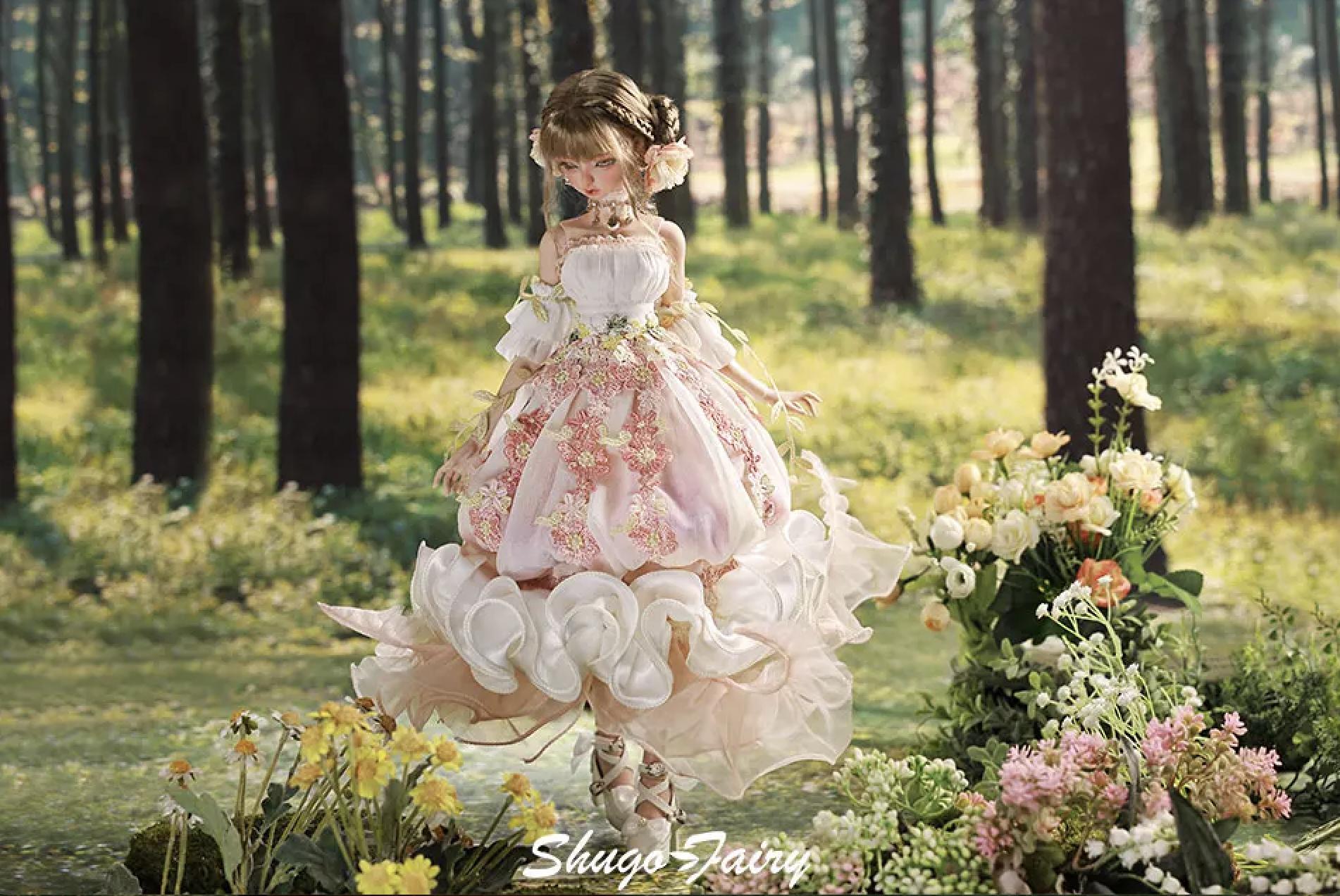 みなちゃそ BJD 1/4 ドール本体 Sakina Sakina BJD Doll: 1/4 Scale Resin Ball Jointed Doll - Flower
